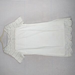 Sundance Women's‎ White Eyelet Cottage Farmhouse Lace Dress Size M